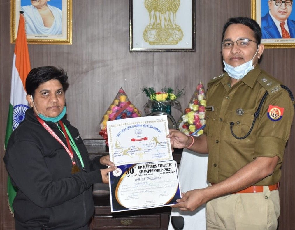 Hathras: Player honored for winning gold, bronze and silver medals