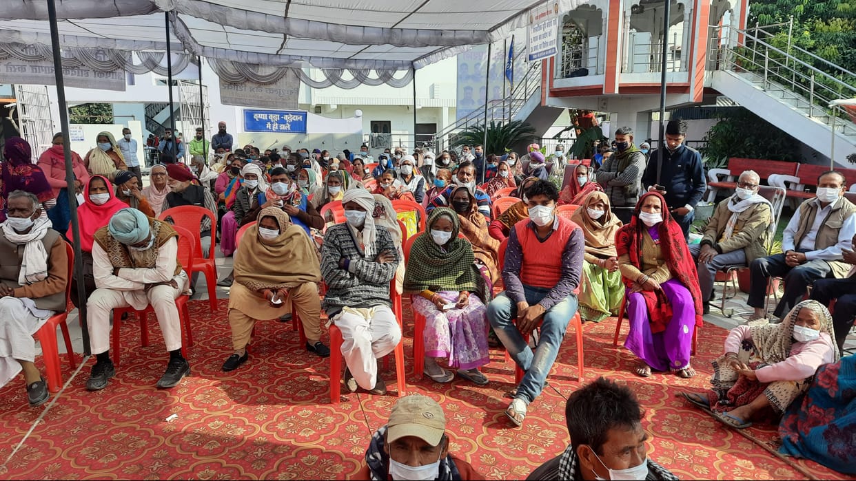 102 patients got benefir in camp.