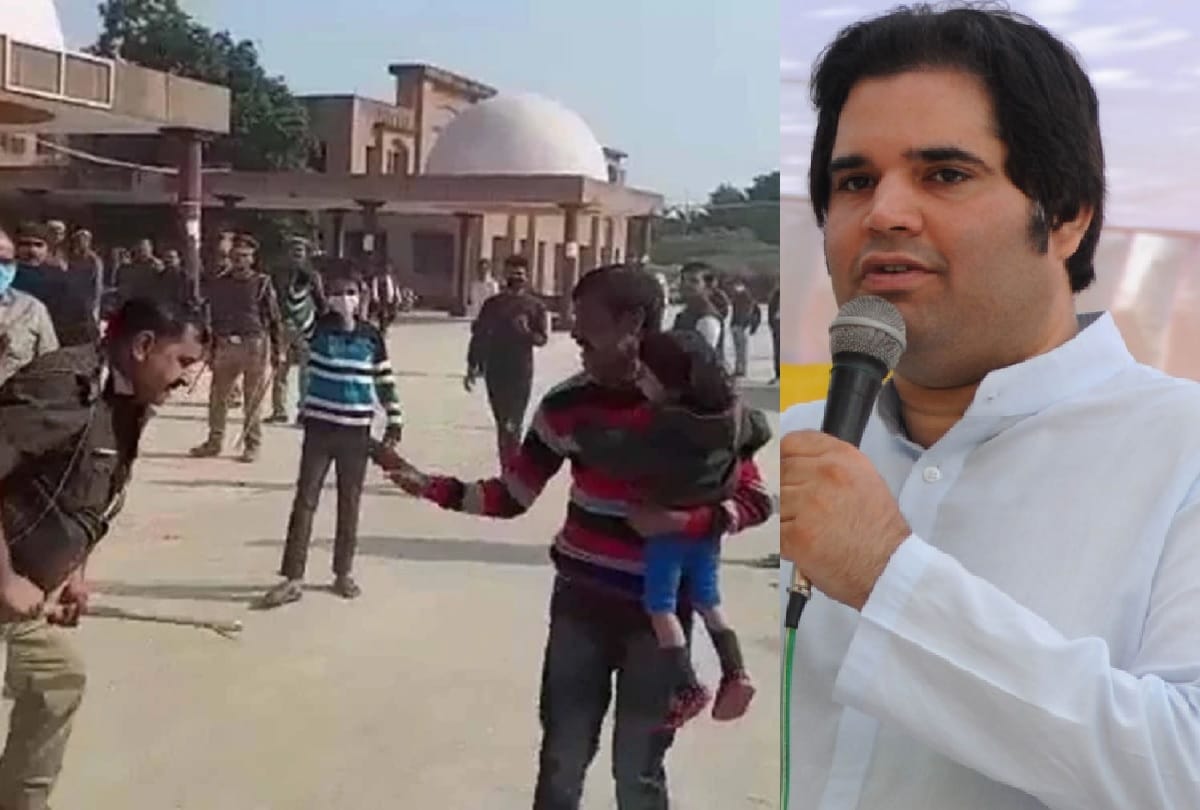 BJP MP Varun Gandhi has reacted harshly to a helpless father being brutally beaten by Kanpur Police