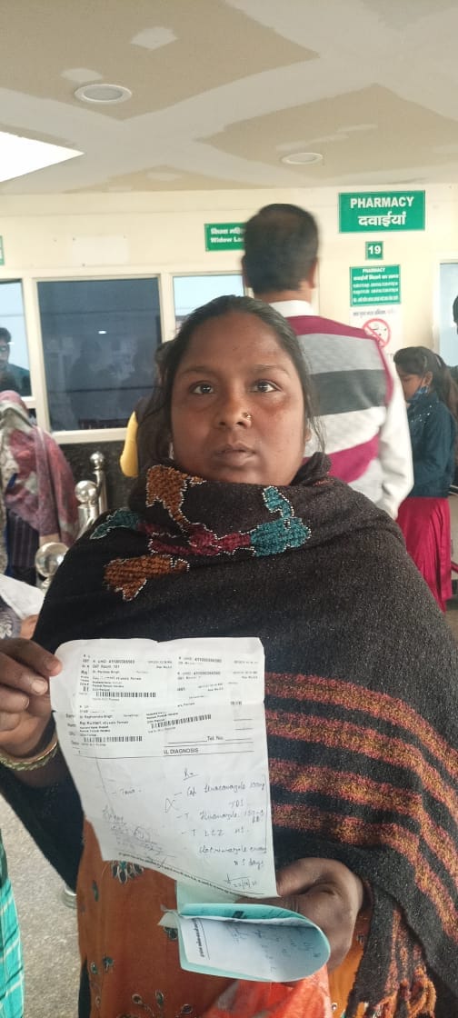 Cough syrup not reached OPD 1400 due to change in weather