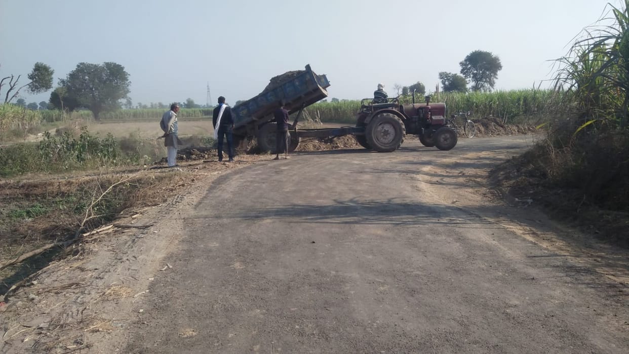 Village Basauli brightened overnight before the arrival of Chief Minister Yogi Adityanath