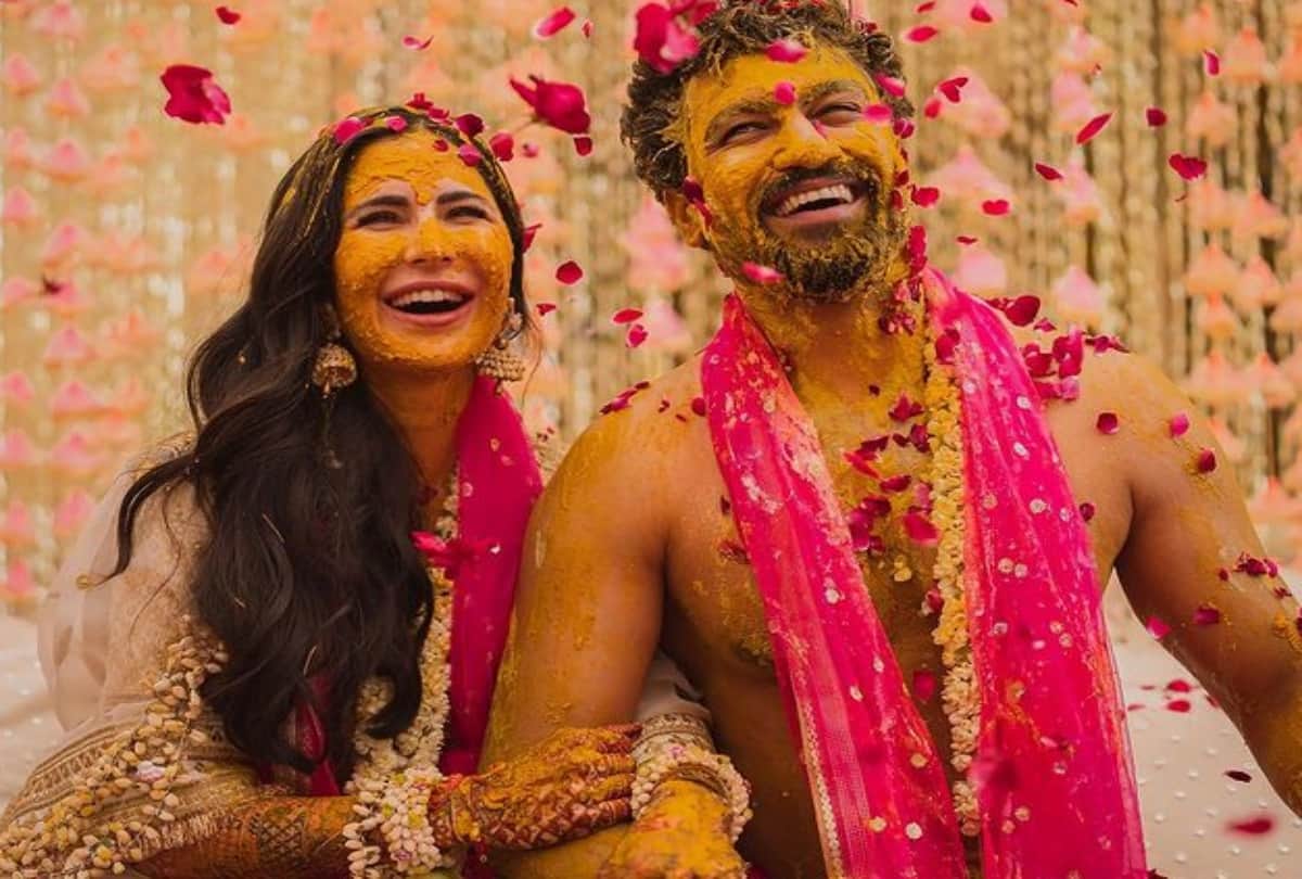 Katrina Kaif and Vicky Kaushal haldi ceremony pics goes viral