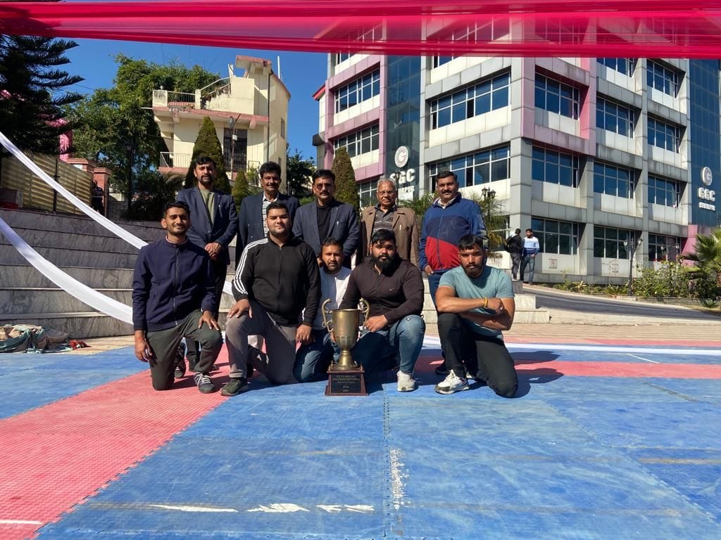 Gautam College became the winner in the men's wrestling championship