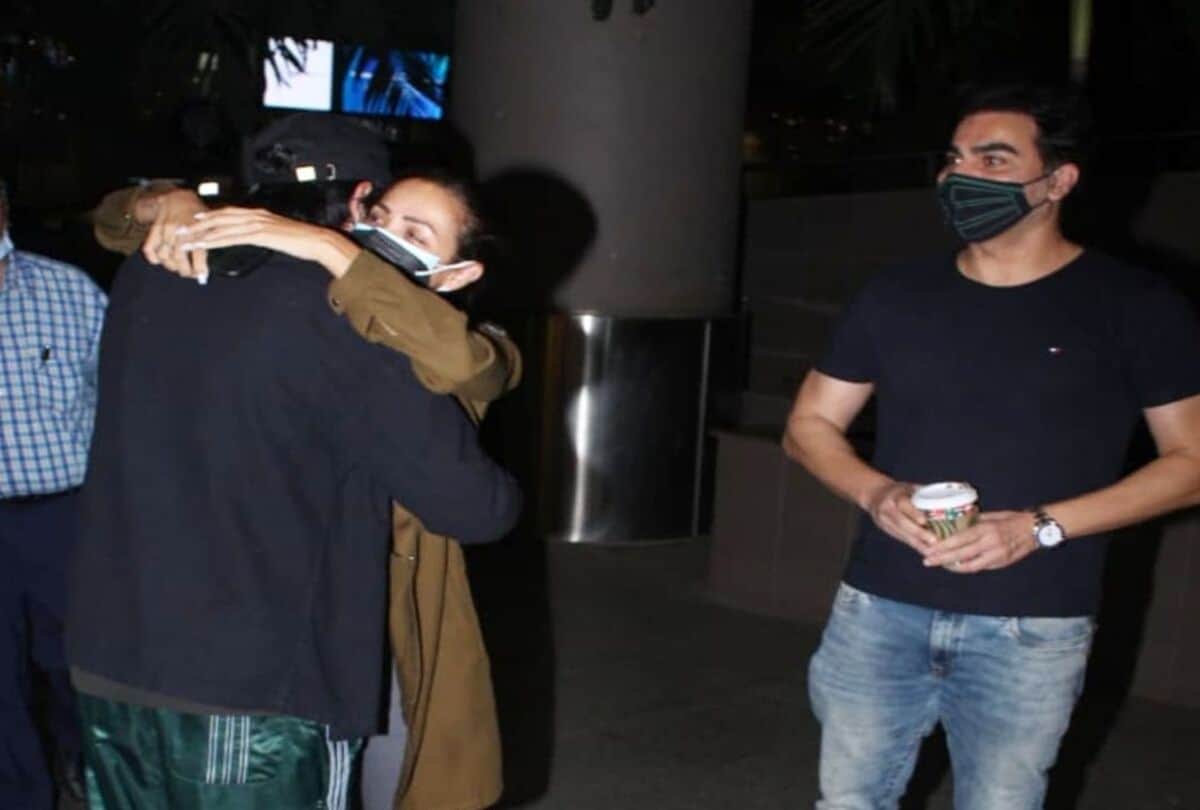 Malaika Arora and her ex husband Arbaaz Khan reached airport to receive their son Arhaan gets emotional