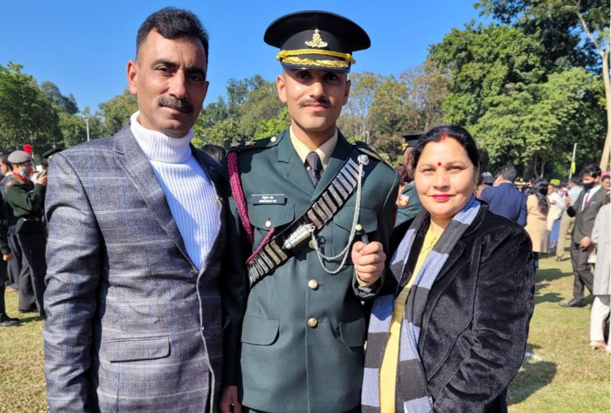 ima passing out parade 2021: Anshuman Swapnil Lieutenant in Indian Army.