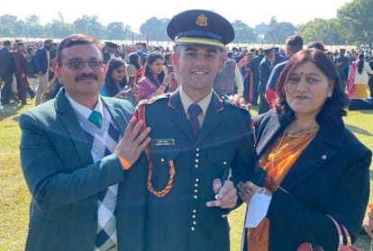 ima passing out parade 2021: Anshuman Swapnil Lieutenant in Indian Army.