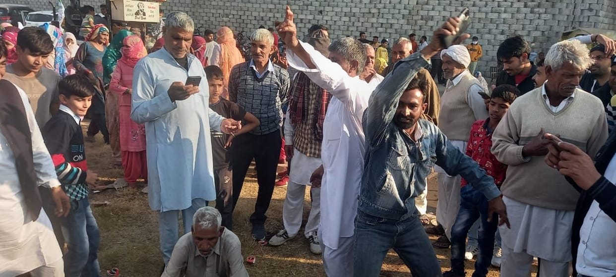 Farmers danced fiercely on the celebration of victory