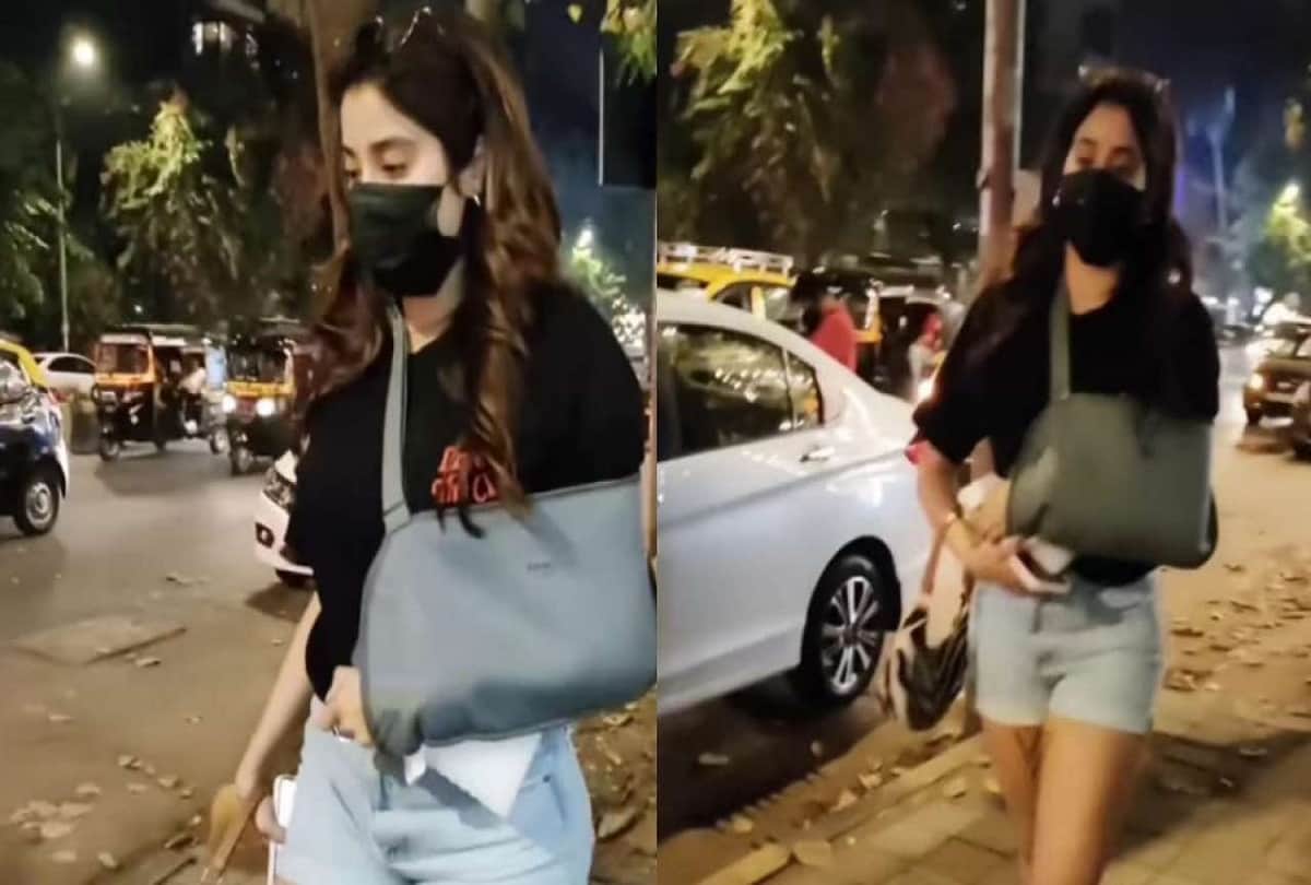 Janhvi Kapoor gets brutally trolled for ignoring pap who asked about her sprained arm