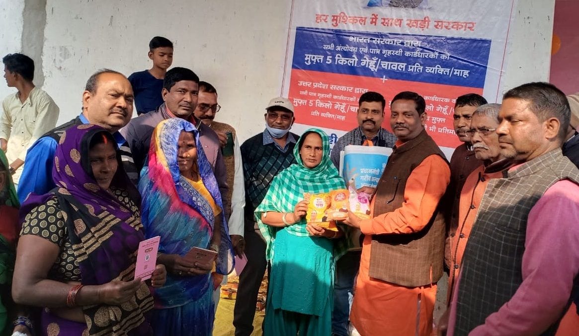 'Government giving double food grains to the needy'