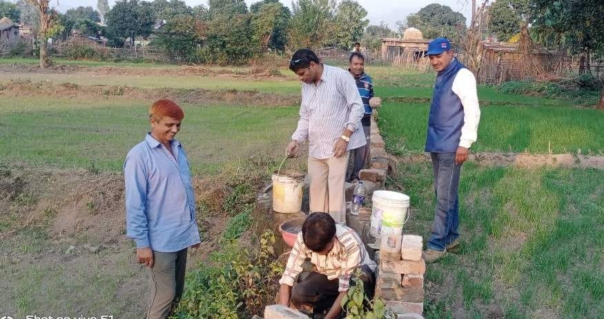 Farmers repaired the irrigation canal by doing shramdaan