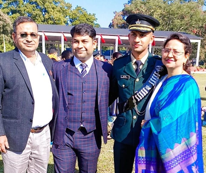 Anshuman Singhal becomes lieutenant