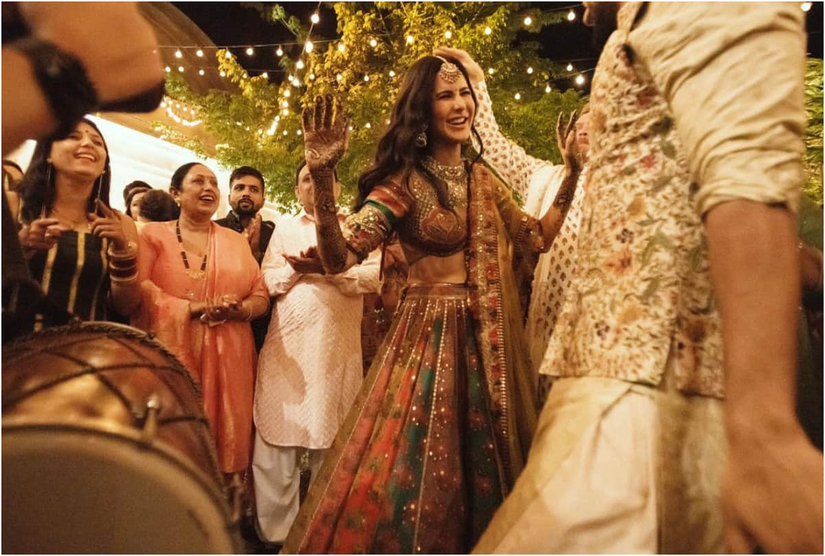katrina kaif shares latest photos of as bride full look wearing red lehenga designed by sabyasachi