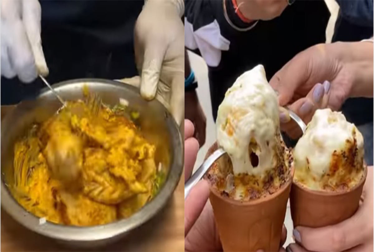 delhi street vendor served new kulhad momos video goes viral