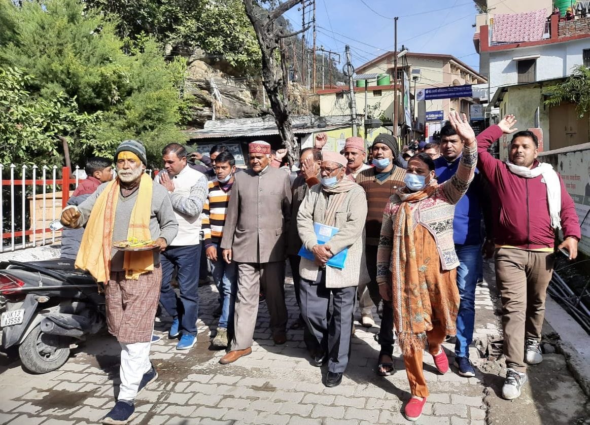 Protest against shifting of district hospital