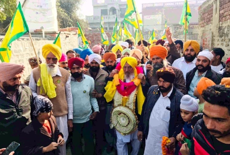 Farmer leaders were given warm welcome in village Ugrahan of Sunam