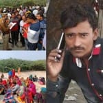 घटनास्थल पर पुलिस और रोते बिलखते परिजन, मृतक अजीत पाल