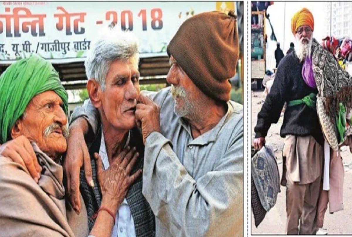 Return of farmers: Many families arrived to bid farewell