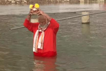 These pictures of the PM playing Damru in Kashi or having a cup of tea are special
