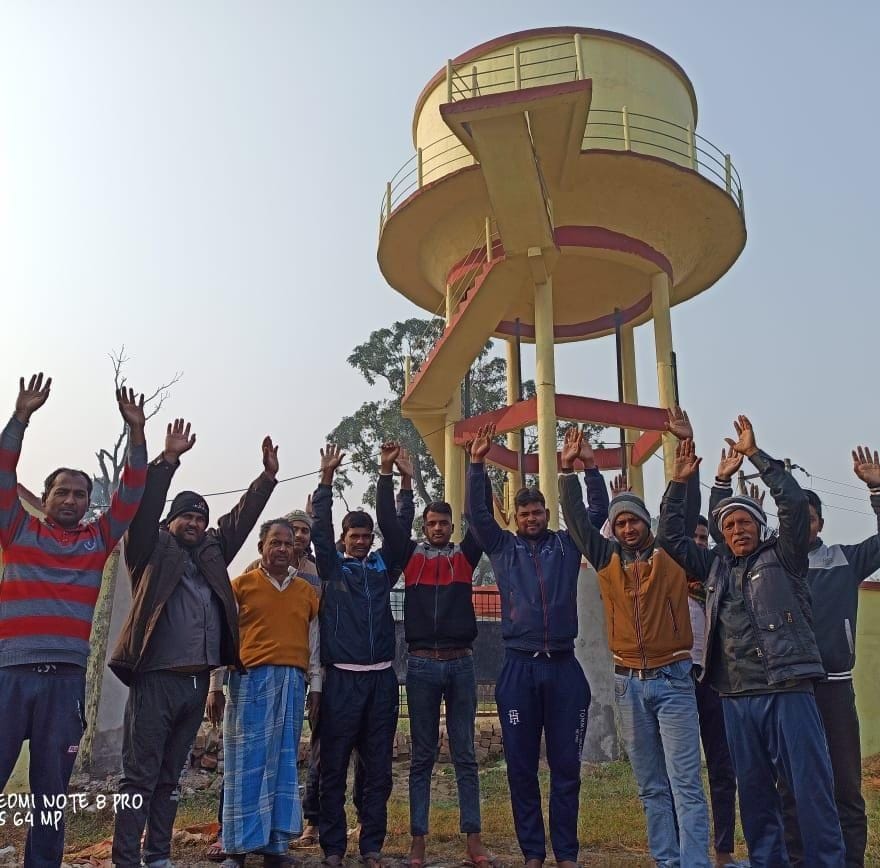 people protested for drinking water