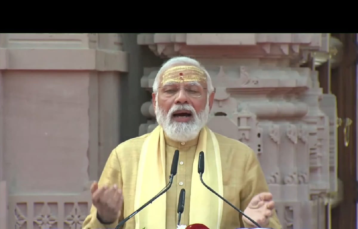 PM Modi Bhojpuri style in speech after Kashi Vishwanath Dham inaugration in varanasi