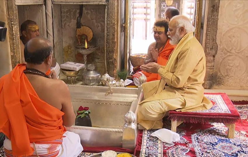 Kashi Vishwanath Dham Inauguration Varanasi PM Modi ganga snan see photos