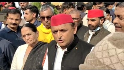 UP Election 2022 Akhilesh Yadav jaunpur rally target on yogi government said BJP does not understand  red colour