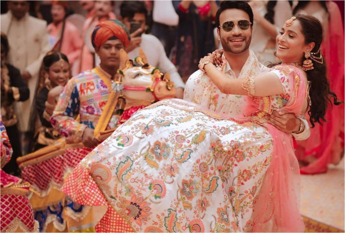 Ankita Vicky wedding due to covid protocol Ankita Lokhande and Vicky Jain reception canceled in Raipur