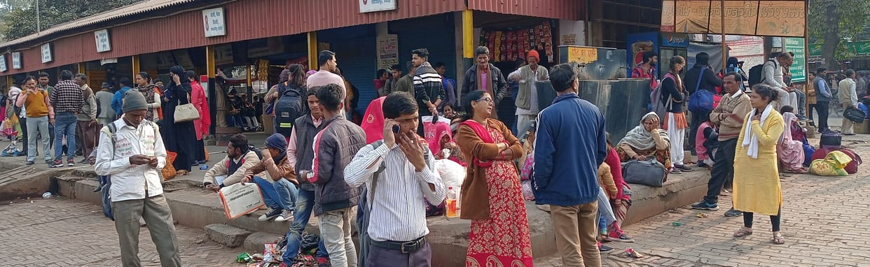 Buses are not getting even after waiting for many hours