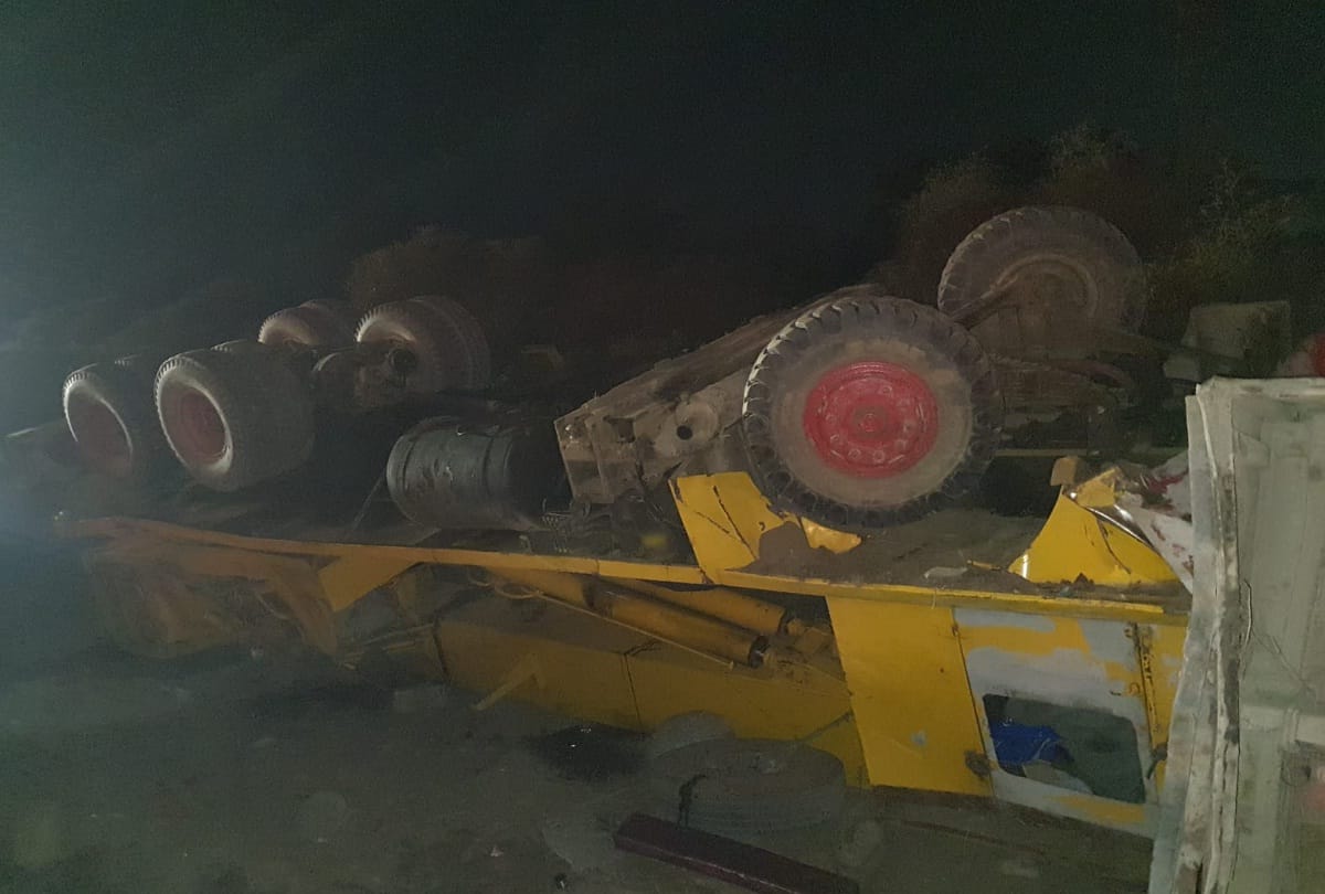 Bus full of passengers fell into a ditch 15 injured two in critical condition admitted to AIIMS