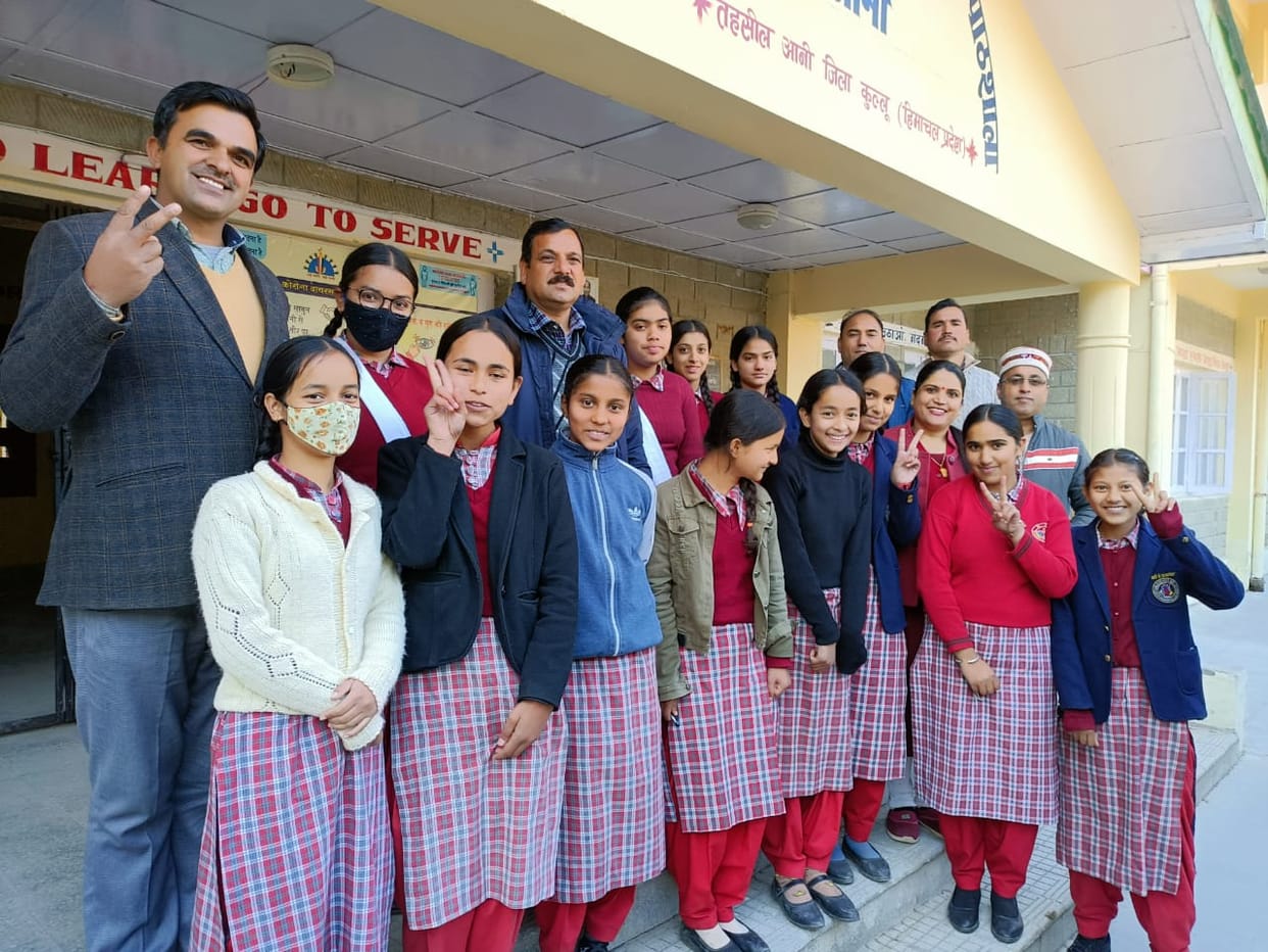girls school student best performence in children science congress