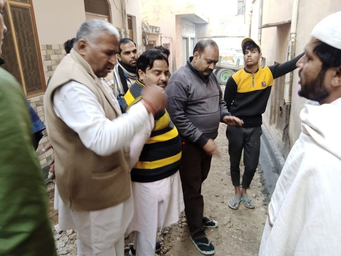 Uproar over non-construction of drain as per standard