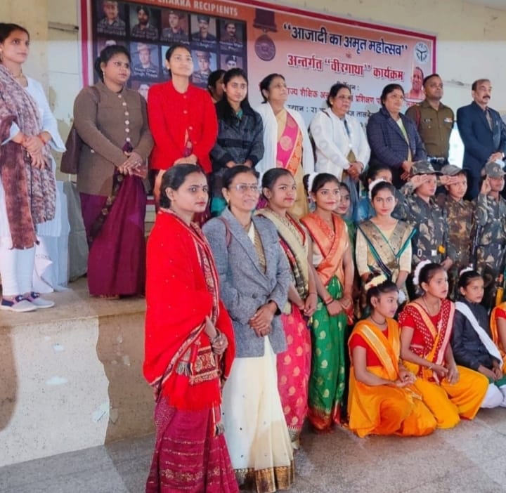 girls presented cultural programs in veergatha programe