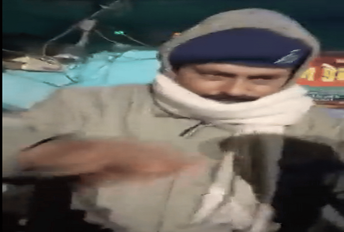 Drunken policeman arrested in Gopalganj Bihar RJD tweeted video of the incident