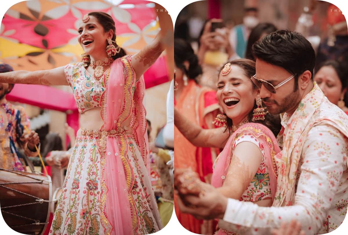 Ankita lokhande and vicky jain wedding album haldi mehndi sangeet pictures