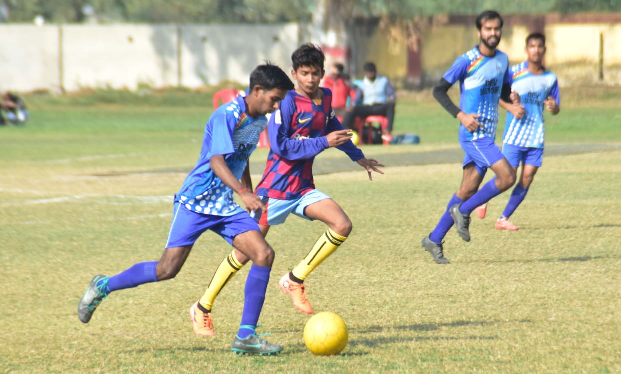 The stadium team won the football match