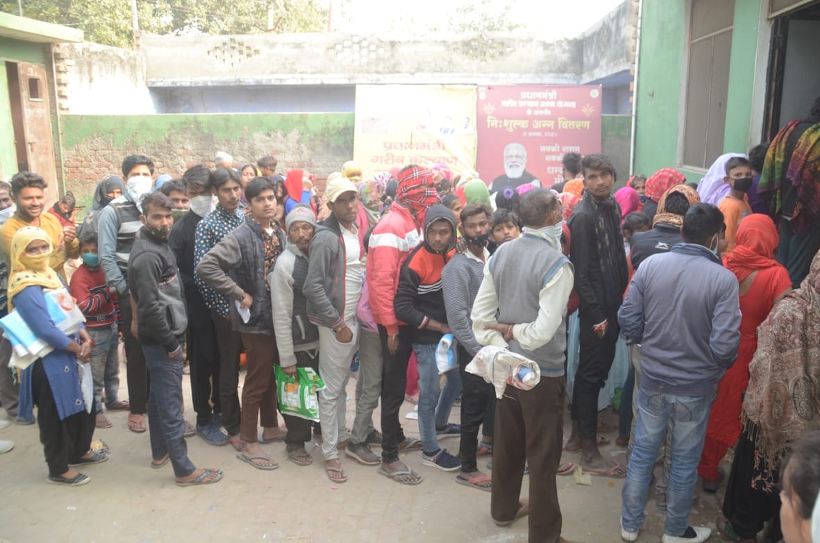 Ration distribution stuck due to non-allocation of oil and gram