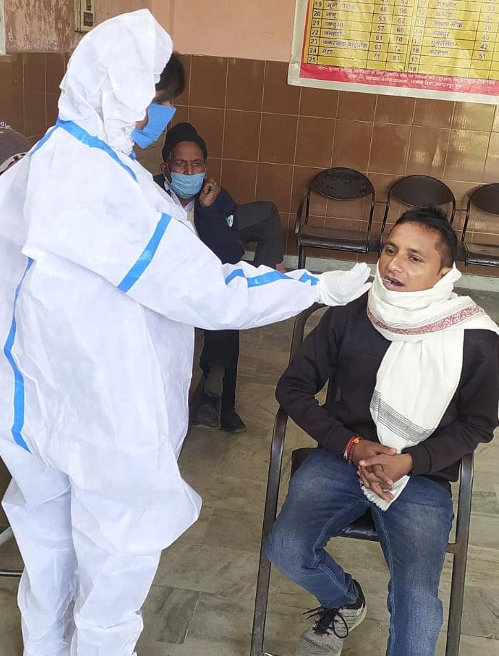 Sampling started in two shifts at the station, bus stand
