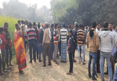 dead body found in field of missing man from two days  murdered by slitting his throat in jaunpur