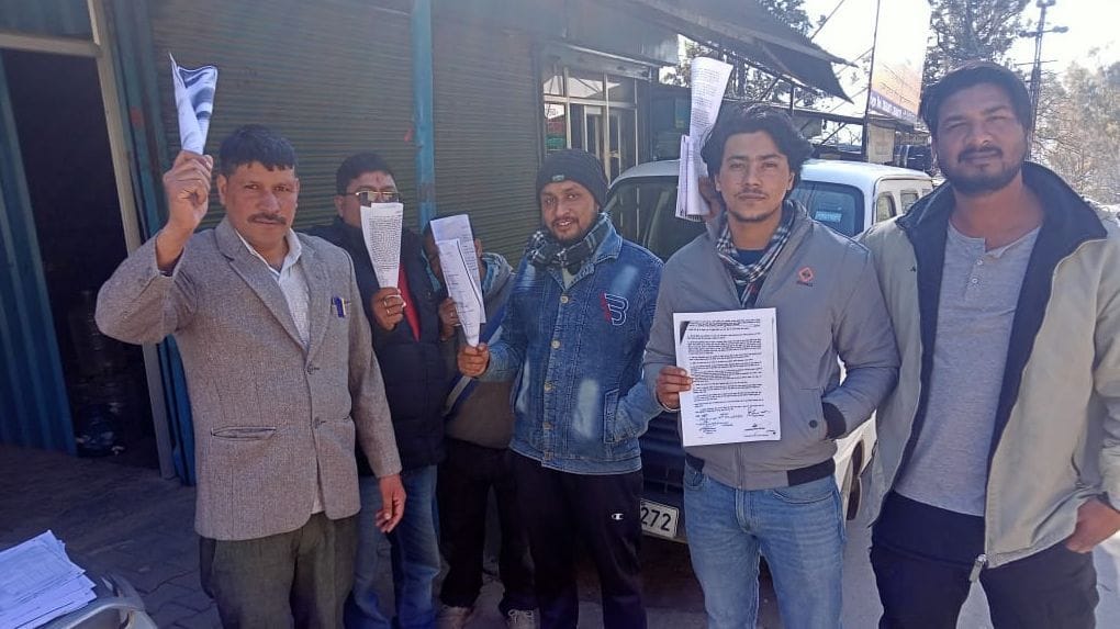 Protest by Businessman