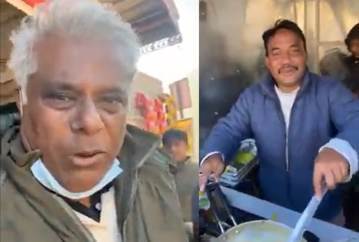 Bollywood Actor ashish vidyarthi enjoys Maggi at Mohan Dhaba on kumarhatti solan bypass