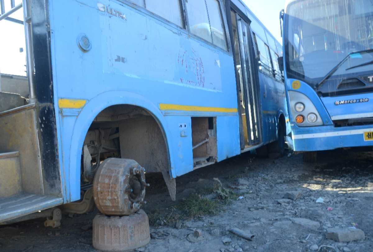 Peace Meal Workers Strike: 1000 HRTC buses parked without repair