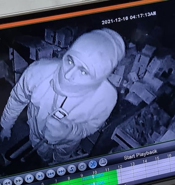 Thieves took away cash and CCTV cameras