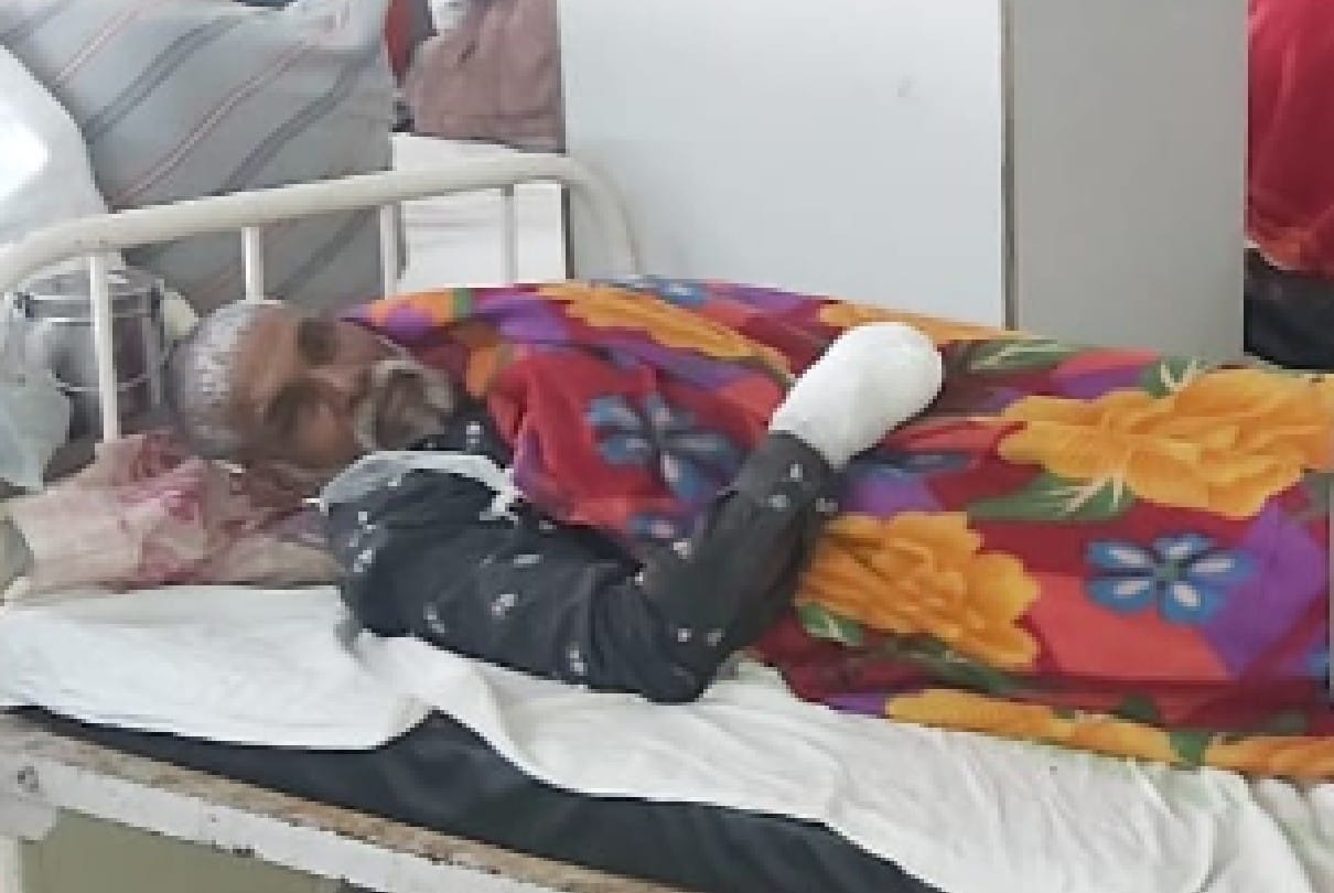 Chhatarpur: Fingers of farmer's hand cut while cutting fodder, admitted to district hospital