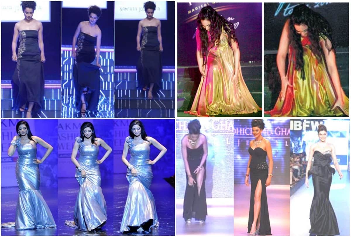 Bollywood: These actresses lost their balance due to their outfits stumbled during ramp walk