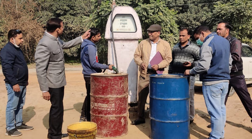 Illegally running bio pump seal found in Chandena Koli