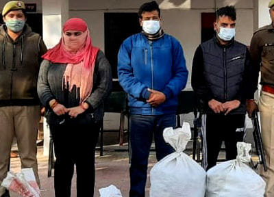 Three arrested including couple with drugs