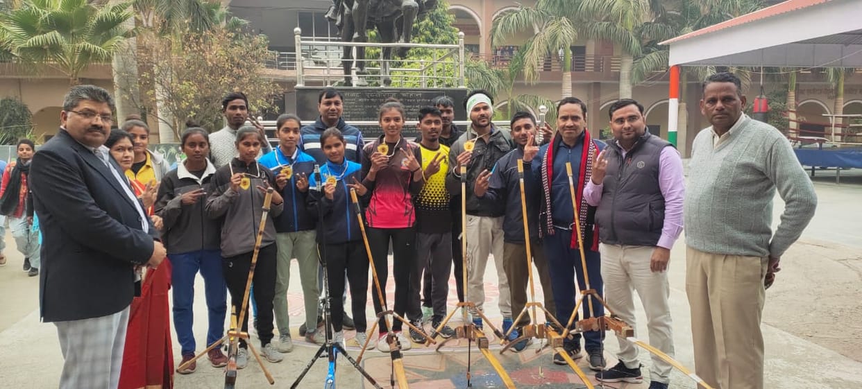 A warm welcome to the winning archers