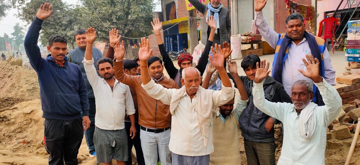 People demonstrated when the drain construction was not correct