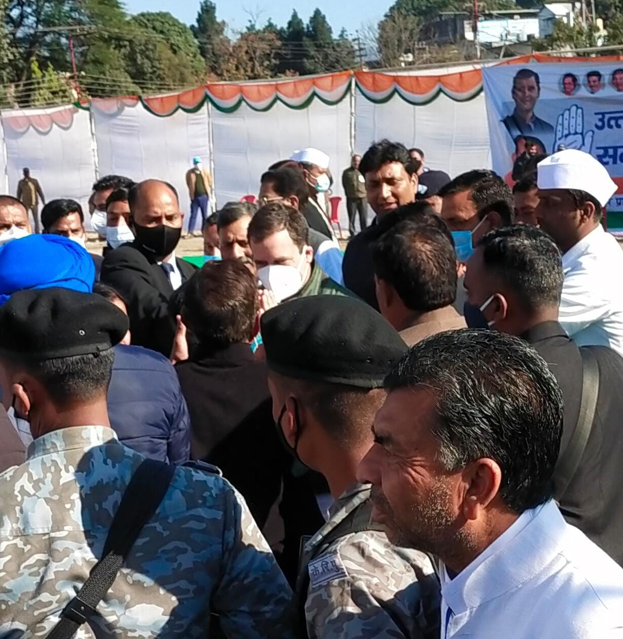 uttarakhand election 2022: rahul gandhi targeted pm narendra modi in dehradun rally, see photos