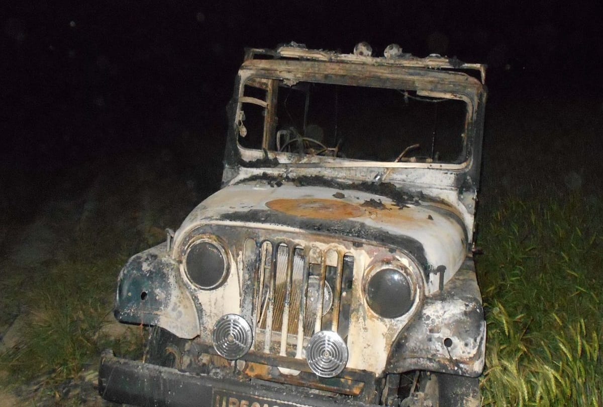 sp leader anil yadav interrogated in connection with setting a police jeep on fire in front of gautampalli police station